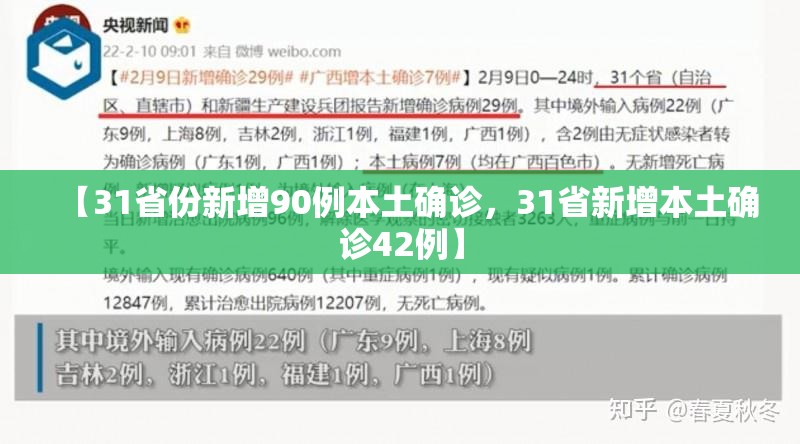 【31省份新增90例本土确诊，31省新增本土确诊42例】