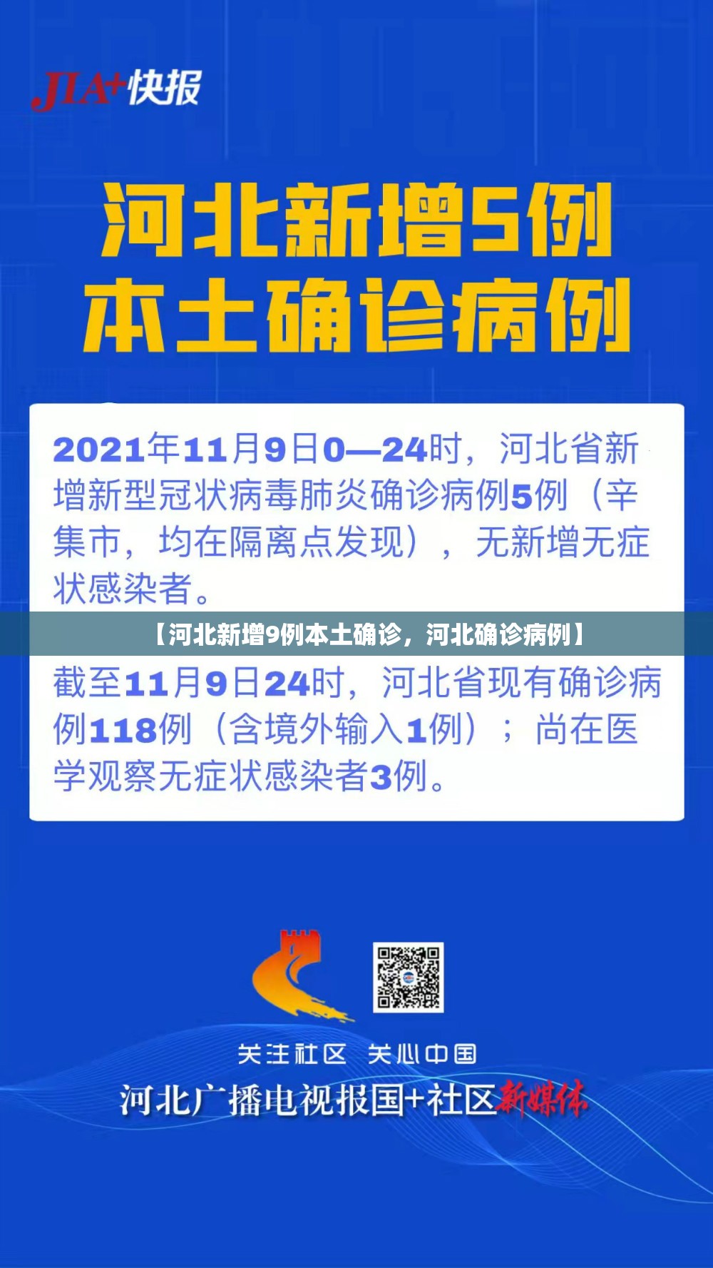 【河北新增9例本土确诊，河北确诊病例】