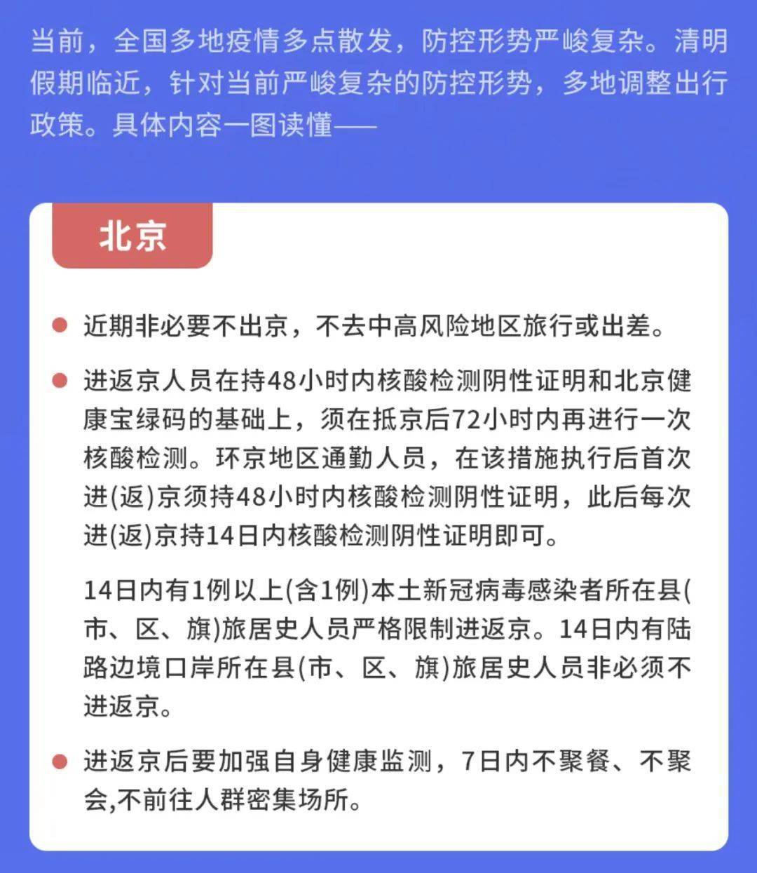 现在去北京需要核酸检测吗/现在去北京有什么规定