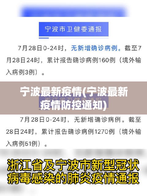 宁波最新疫情(宁波最新疫情防控通知)