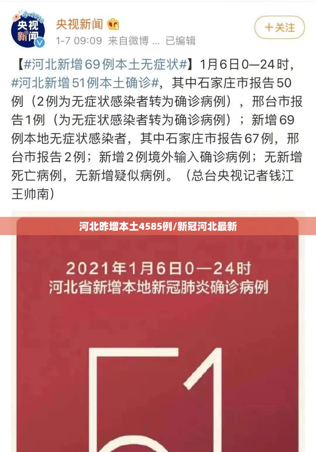 河北昨增本土4585例/新冠河北最新
