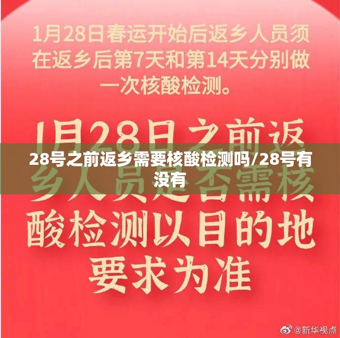 28号之前返乡需要核酸检测吗/28号有没有