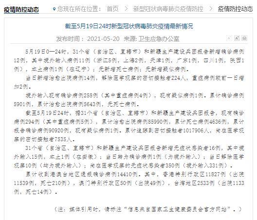 【31省份新增本土病例107例，31省新增本土确诊57例】