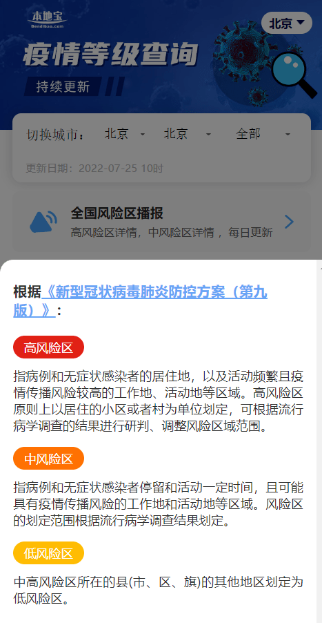 【风险等级全国最新查询，风险级别】