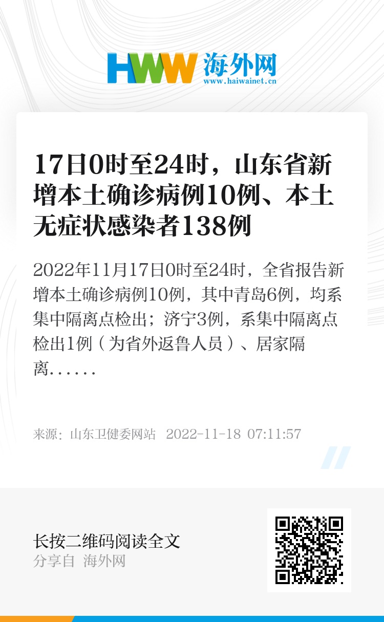 【山东新增本土确诊175例，山东确诊病例最新通报】