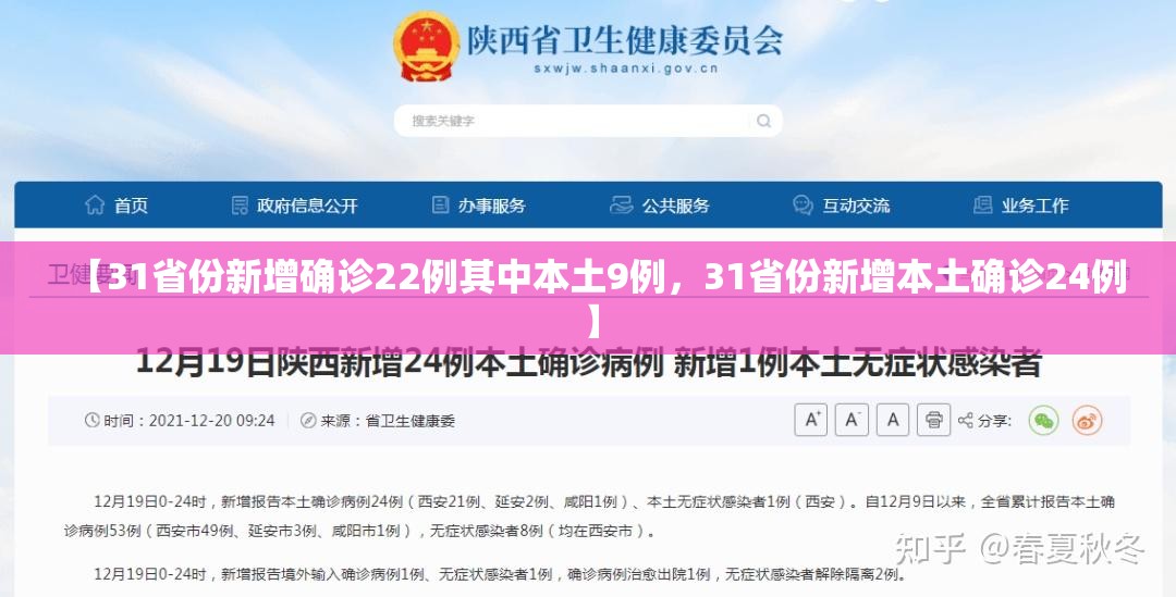 【31省份新增确诊22例其中本土9例，31省份新增本土确诊24例】