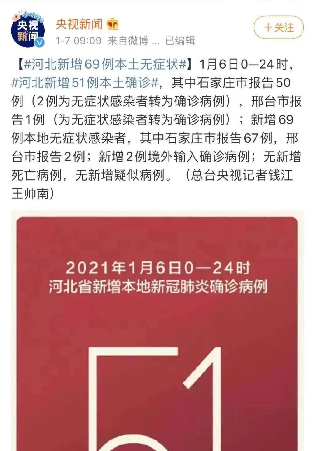 河北新增1例本地确诊病例/河北最新病情