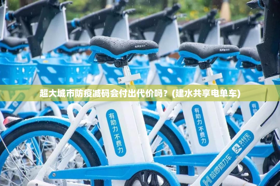 超大城市防疫减码会付出代价吗？(建水共享电单车)