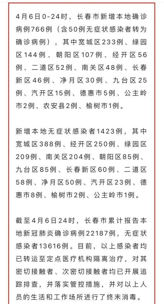 【长春疫情最新通报，长春疫情2026】