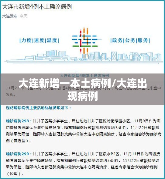 大连新增一本土病例/大连出现病例