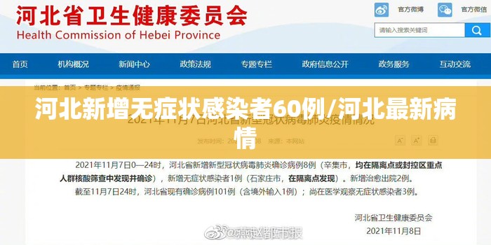 河北新增无症状感染者60例/河北最新病情