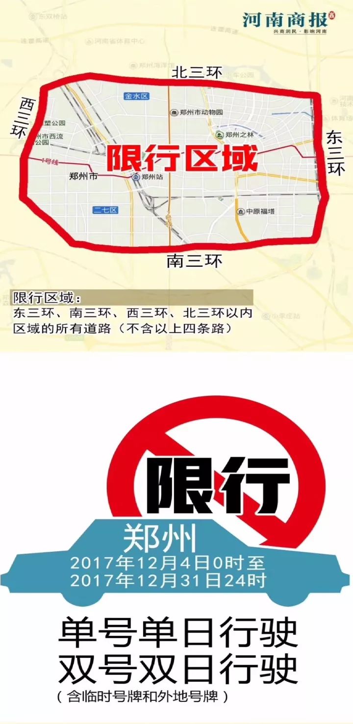 郑州限行/郑州限行范围区域 郑州限行/郑州限行范围区域