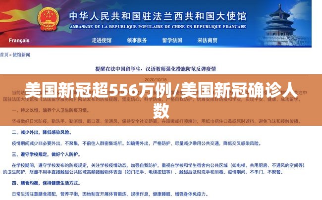 美国新冠超556万例/美国新冠确诊人数