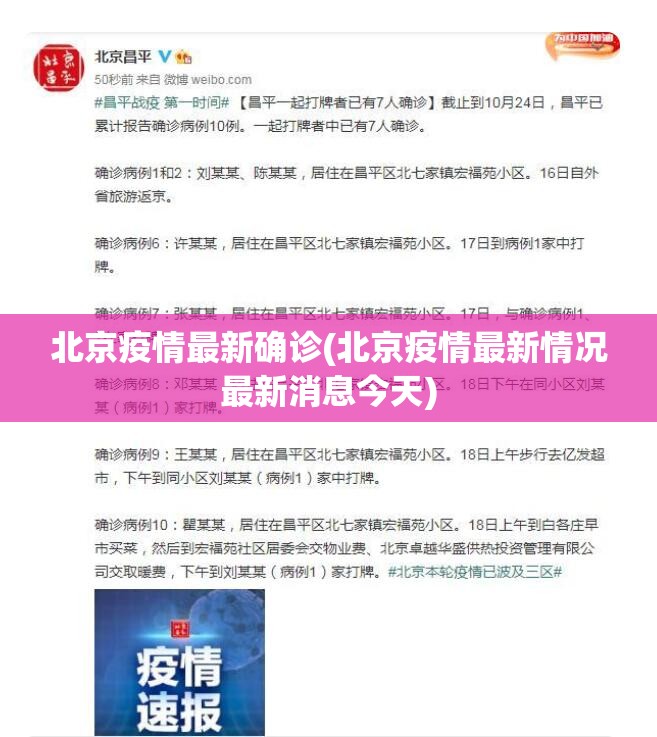 北京疫情最新确诊(北京疫情最新情况最新消息今天)