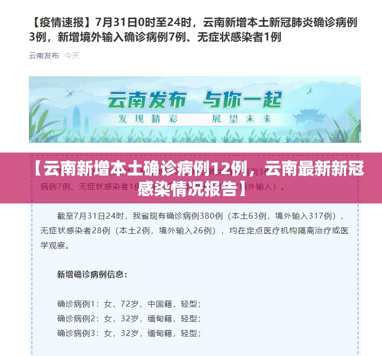 【云南新增本土确诊病例12例，云南最新新冠感染情况报告】