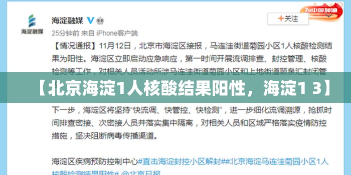 【北京海淀1人核酸结果阳性,海淀1 3】 【北京海淀1人核酸结果阳性,海淀1 3】