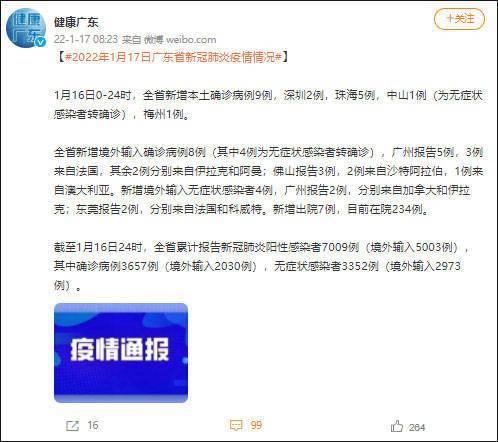 广东增本土确诊10例/广东新增2例本土病