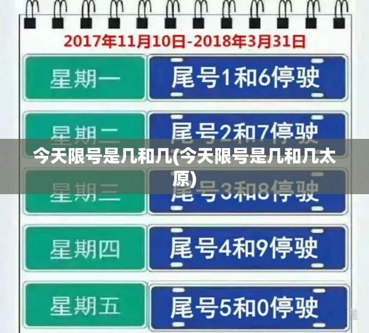 今天限号是几和几(今天限号是几和几太原)