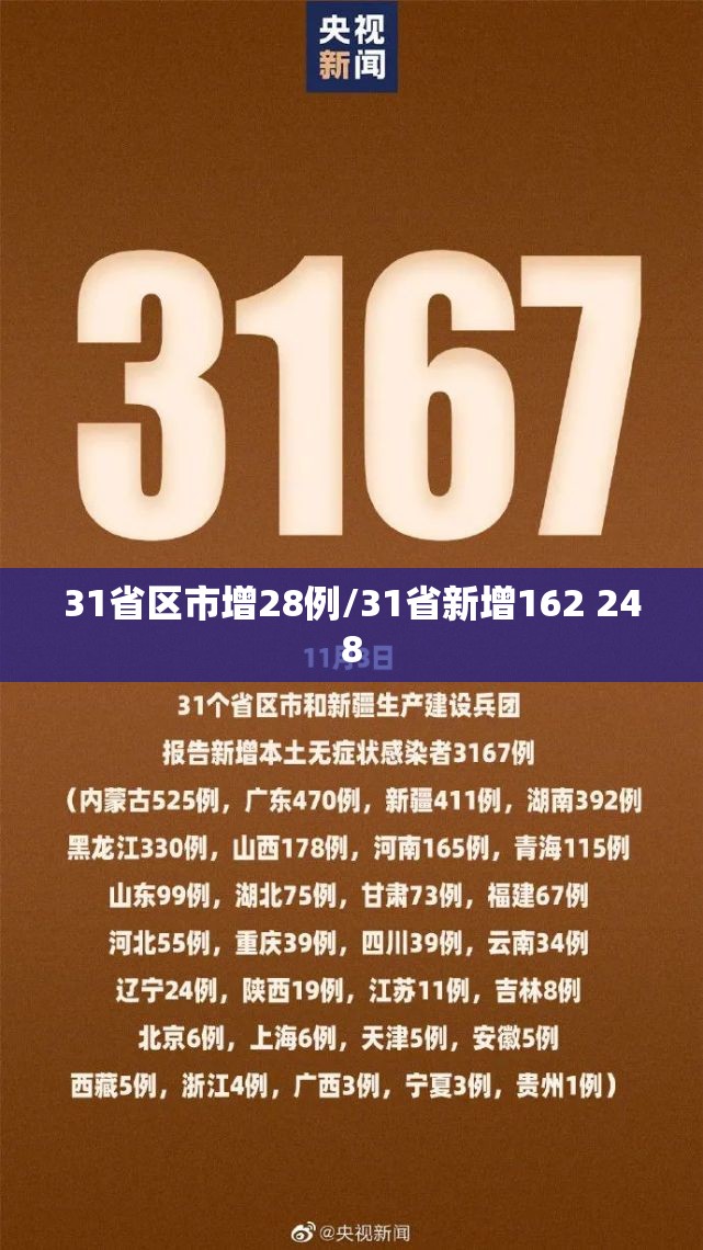 31省区市增28例/31省新增162 248