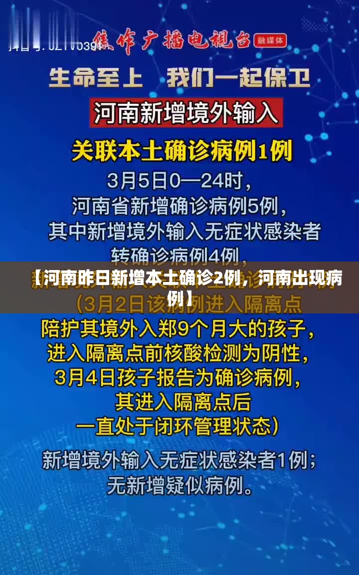 【河南昨日新增本土确诊2例，河南出现病例】