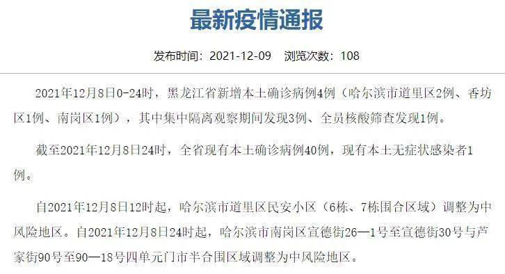 【黑龙江新增本土确诊病例25例，黑龙江新增确诊人数】