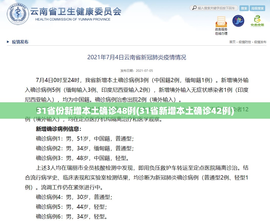 31省份新增本土确诊48例(31省新增本土确诊42例) 31省份新增本土确诊48例(31省新增本土确诊42例)