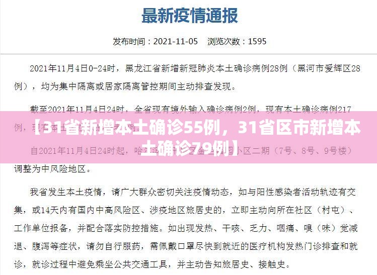 【31省新增本土确诊55例，31省区市新增本土确诊79例】