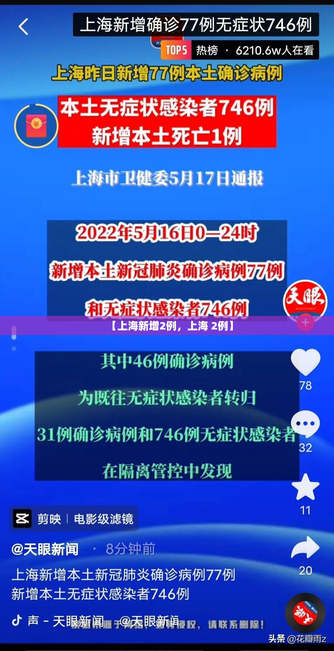 【上海新增2例,上海 2例】 【上海新增2例,上海 2例】