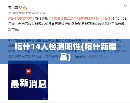 喀什14人检测阳性(喀什新增县)