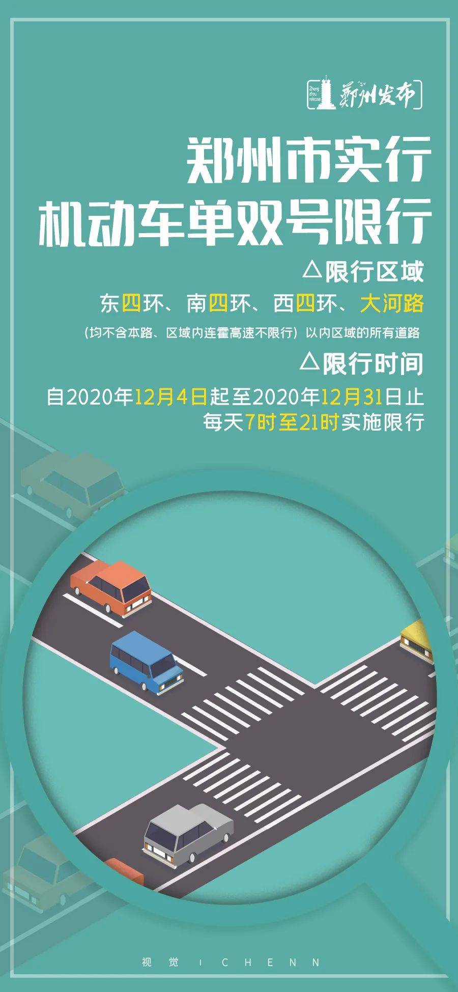 郑州限行(郑州限行怎么处罚)
