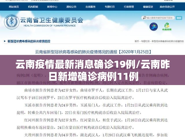 云南疫情最新消息确诊19例/云南昨日新增确诊病例11例