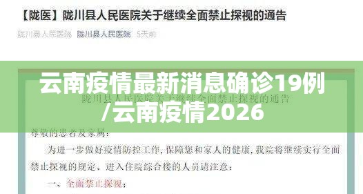 云南疫情最新消息确诊19例/云南疫情2026