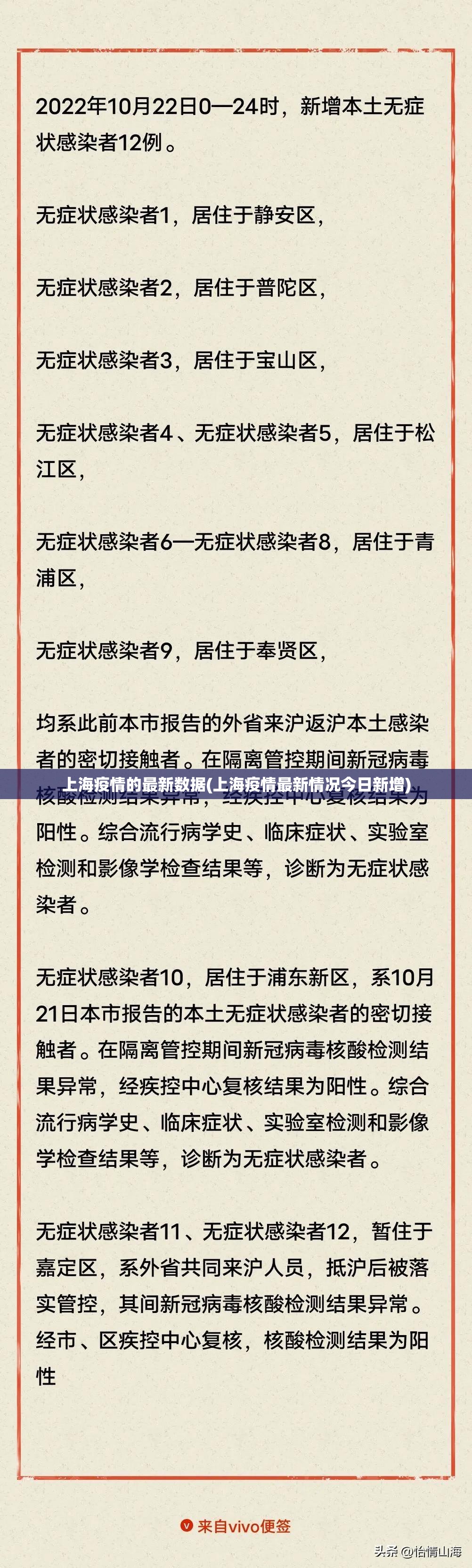 上海疫情的最新数据(上海疫情最新情况今日新增)