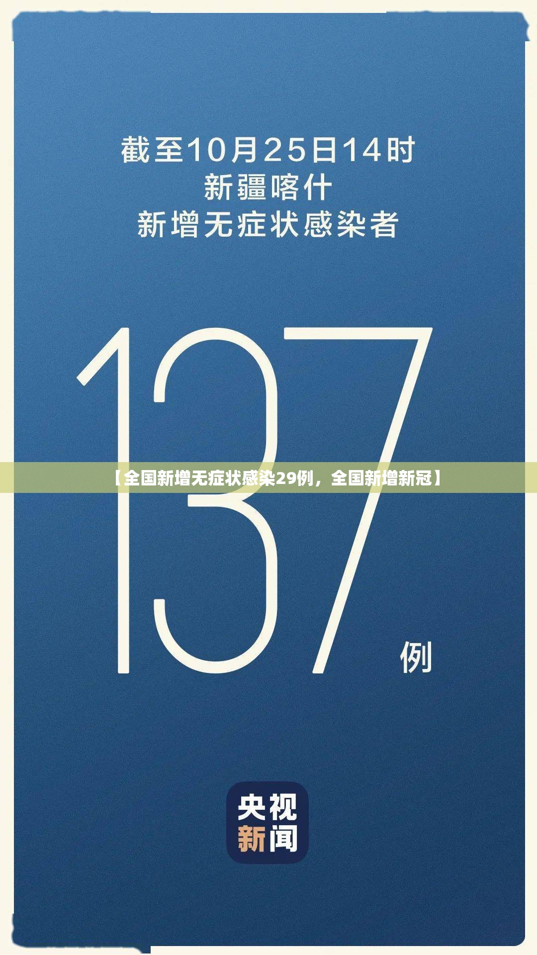 【全国新增无症状感染29例，全国新增新冠】