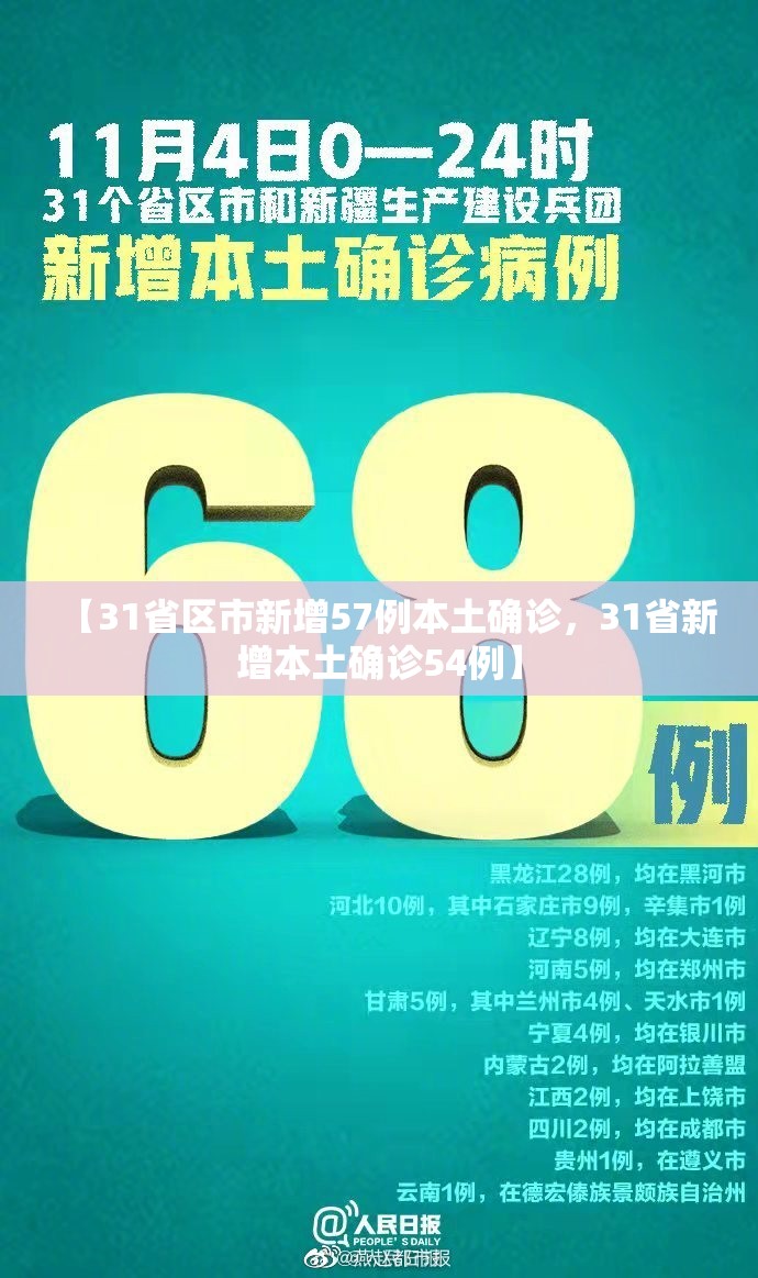 【31省区市新增57例本土确诊，31省新增本土确诊54例】