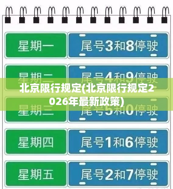 北京限行规定(北京限行规定2026年最新政策)