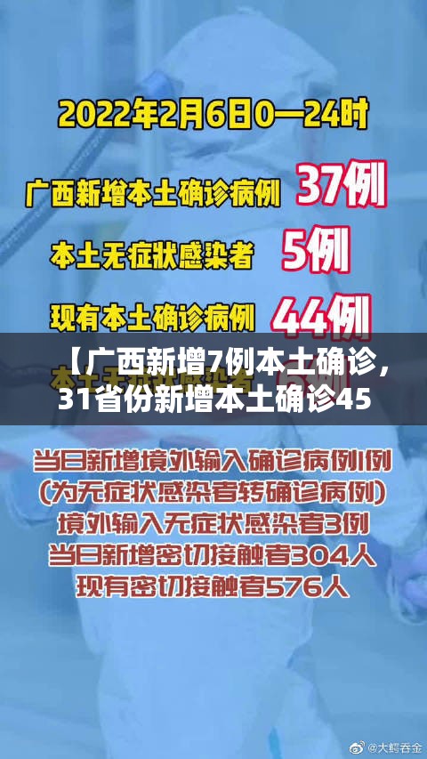【广西新增7例本土确诊，31省份新增本土确诊45例 广西37例】