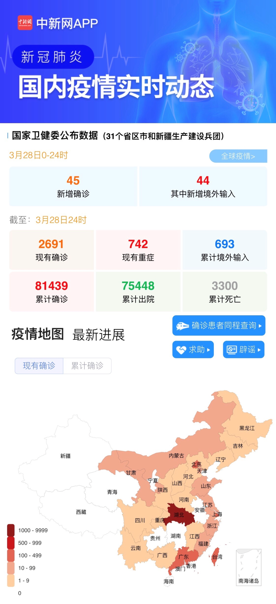 31省份新增本土确诊71例分布多省/31省份新增本土119 625