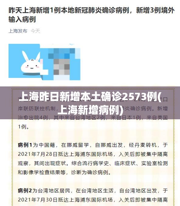 上海昨日新增本土确诊2573例(上海新增病例)