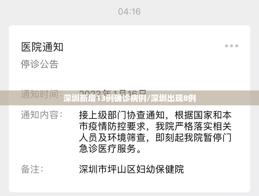 深圳新增13例确诊病例/深圳出现8例