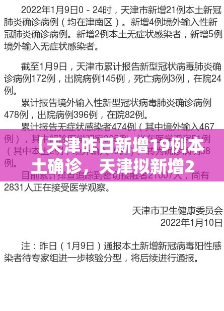 【天津昨日新增19例本土确诊，天津拟新增2条客运班线】