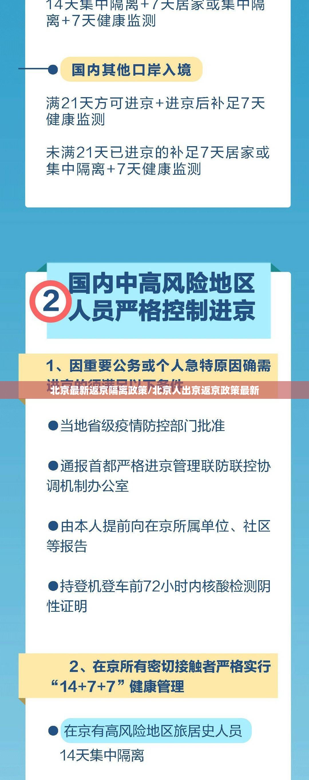 北京最新返京隔离政策/北京人出京返京政策最新
