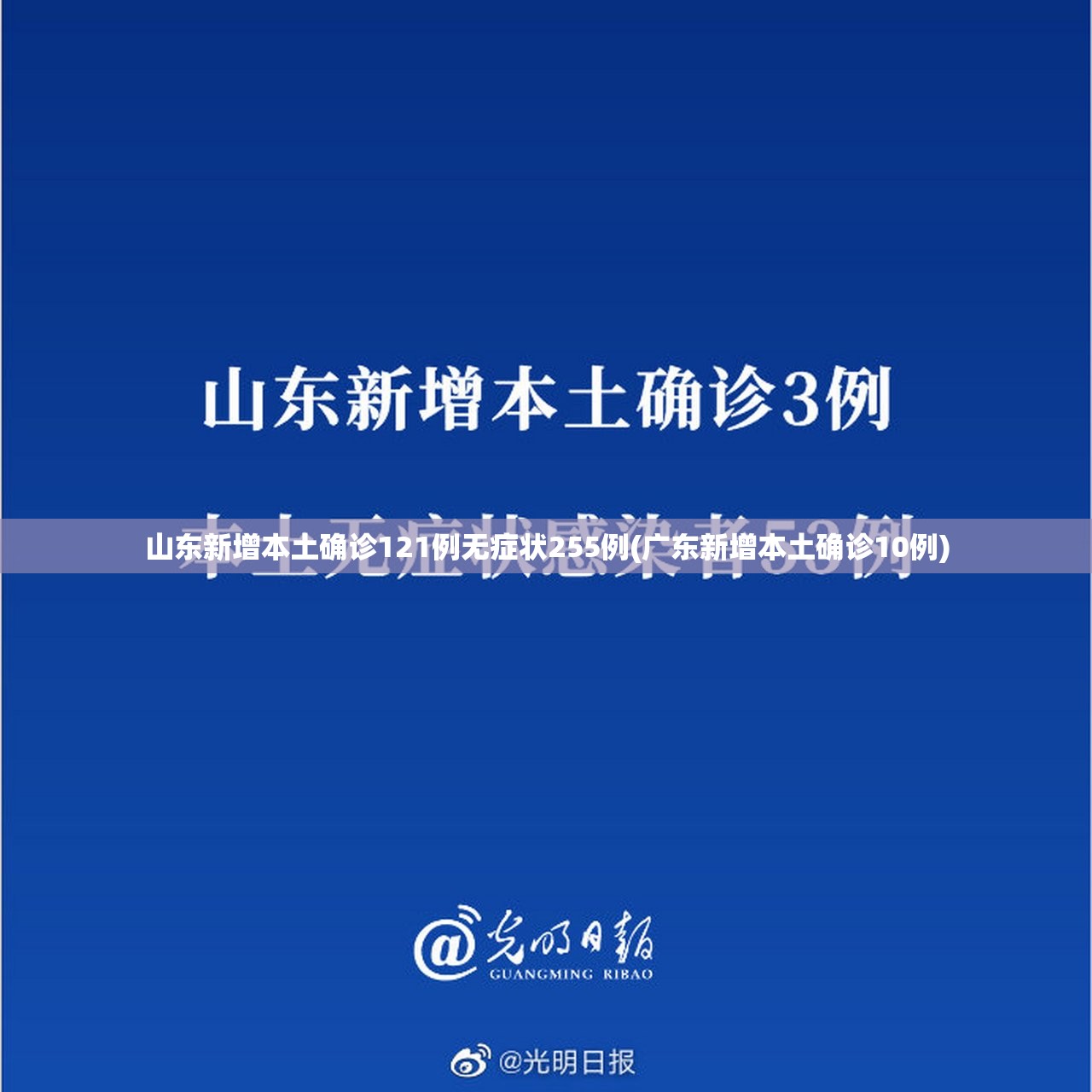 山东新增本土确诊121例无症状255例(广东新增本土确诊10例)