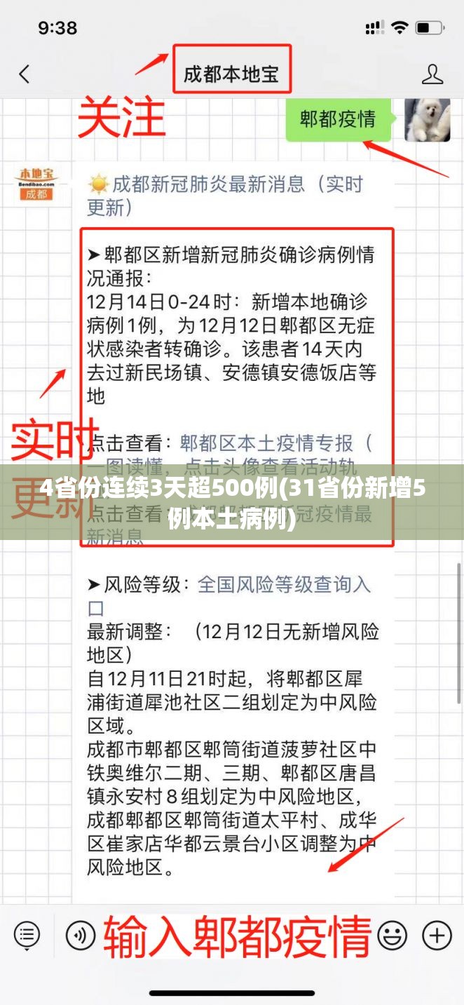 4省份连续3天超500例(31省份新增5例本土病例)