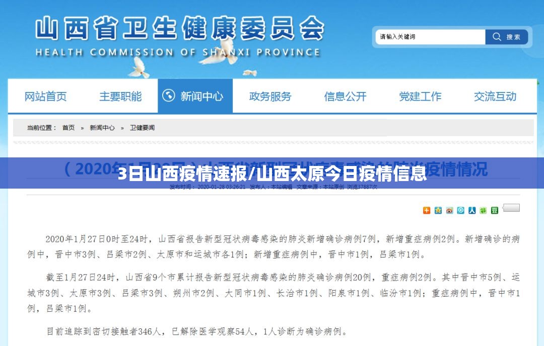 3日山西疫情速报/山西太原今日疫情信息