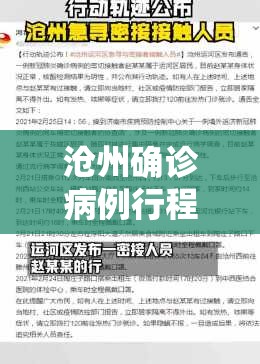 沧州确诊病例行程轨迹/沧州确诊病例行程轨迹图