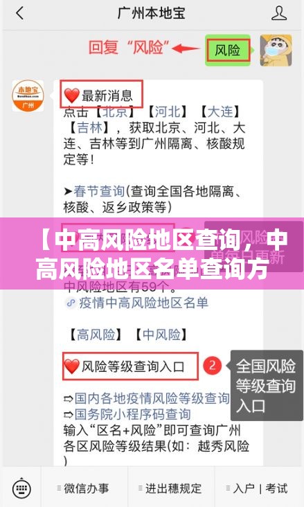 【中高风险地区查询，中高风险地区名单查询方法】