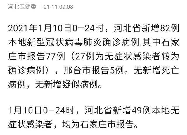 石家庄疫情最新数据消息/石家庄疫情最新数据消息今天新增