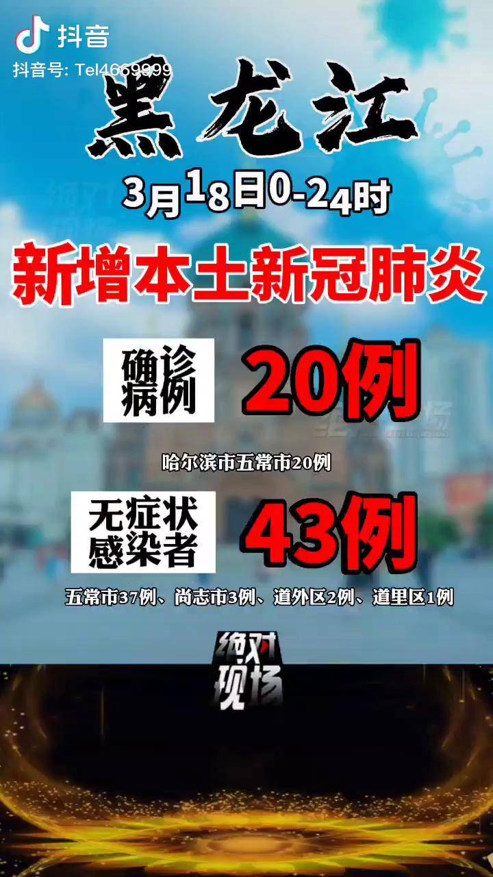 【黑龙江新增本土确诊病例30例，黑龙江新增27例确诊 6例无症状】