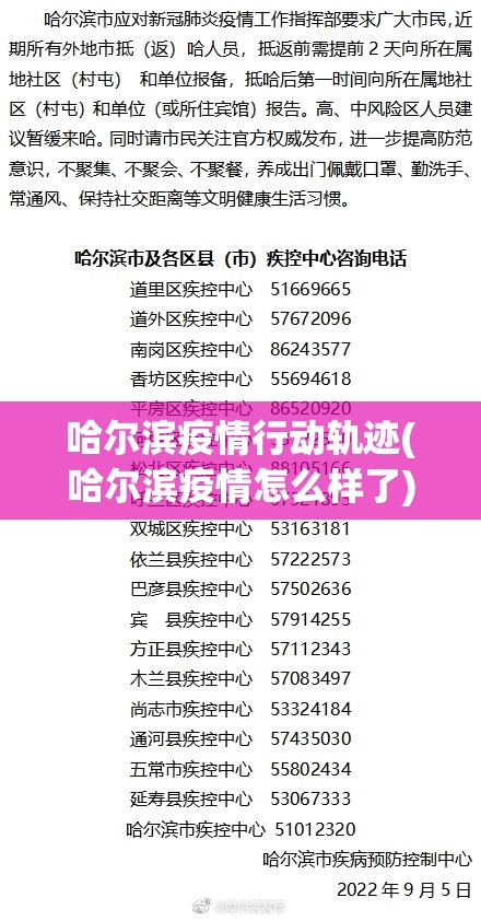 哈尔滨疫情行动轨迹(哈尔滨疫情怎么样了)